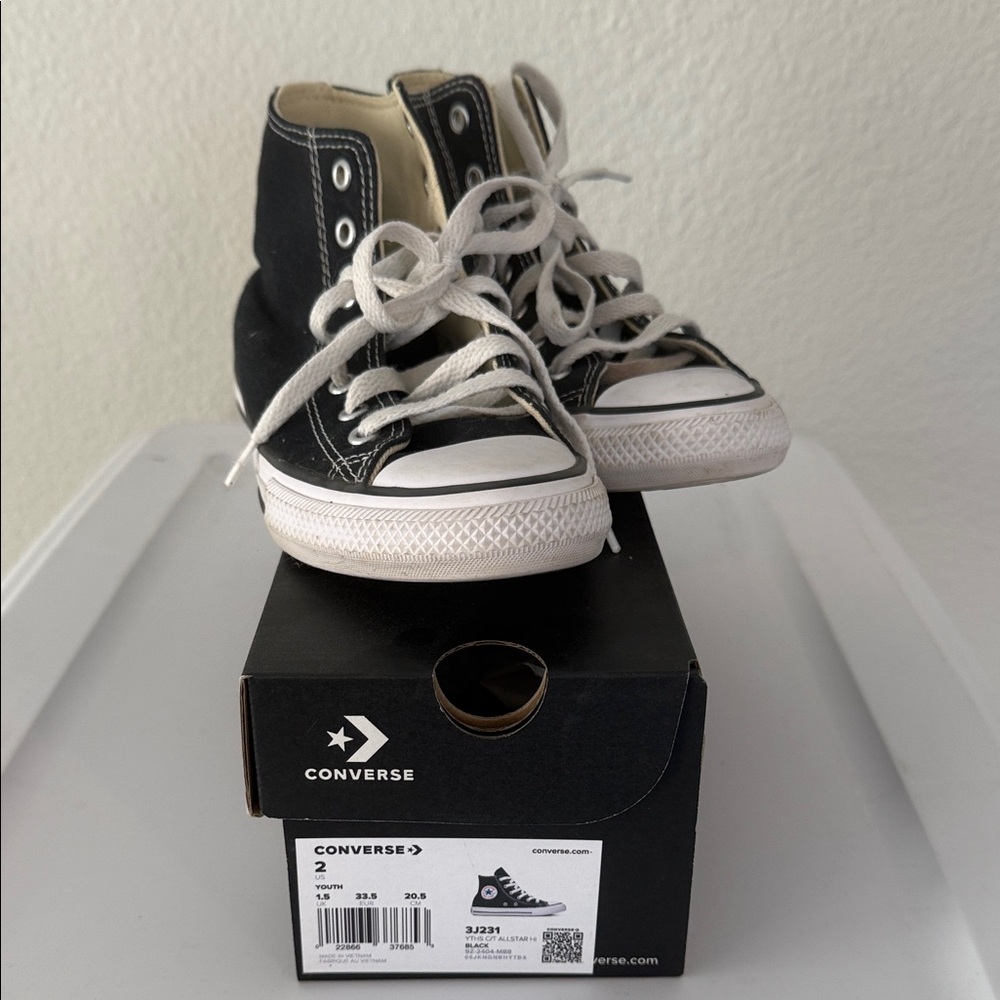 Converse Kids High-Top Sneakers - Black and White